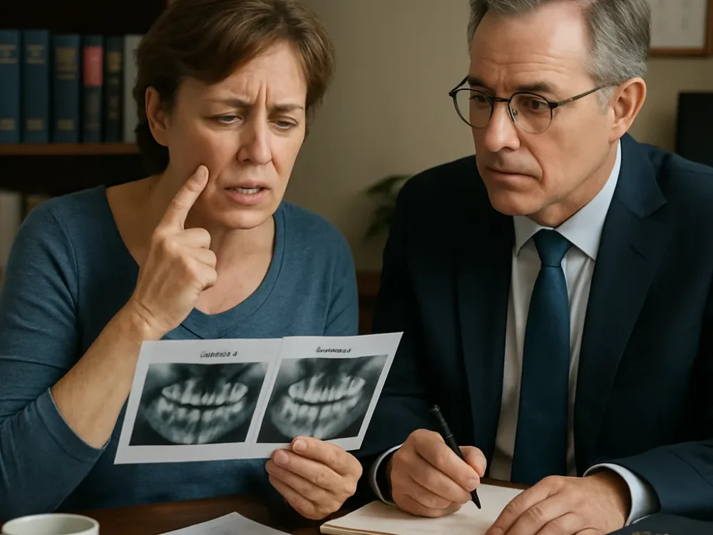 Carillas que se despegan responsabilidad del dentista